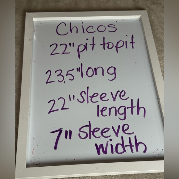 Vintage Chicos 100% Silk Chinese Lantern Print Mandarin Collar Shirt Jacket M - Picture 5 of 5